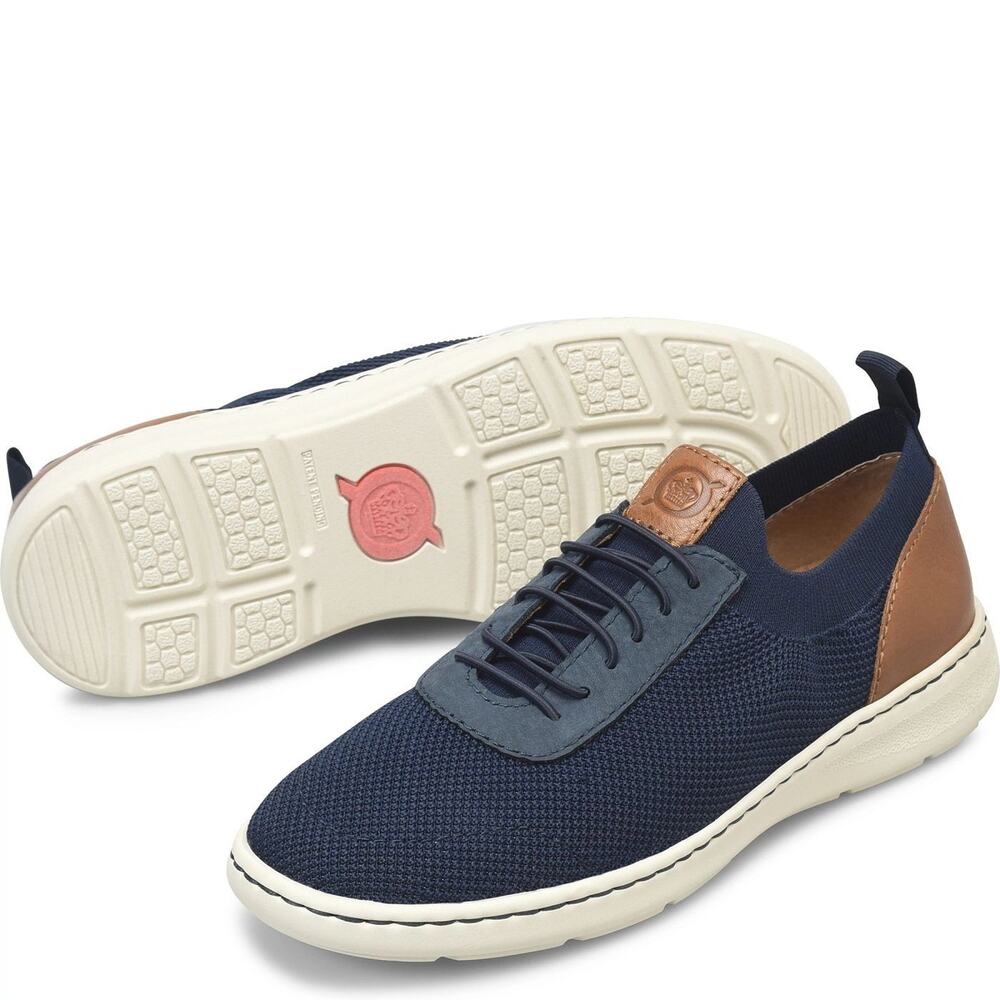 BORN Marius Lightweight Sneaker, Men's Casual Shoe, Navy, Size 13 M
